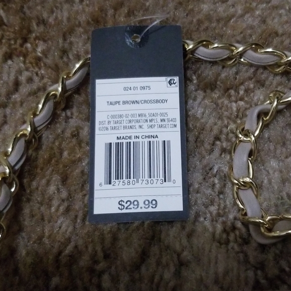 Mossimo Purse Taupe Brown/Cross Body - Picture 8 of 8